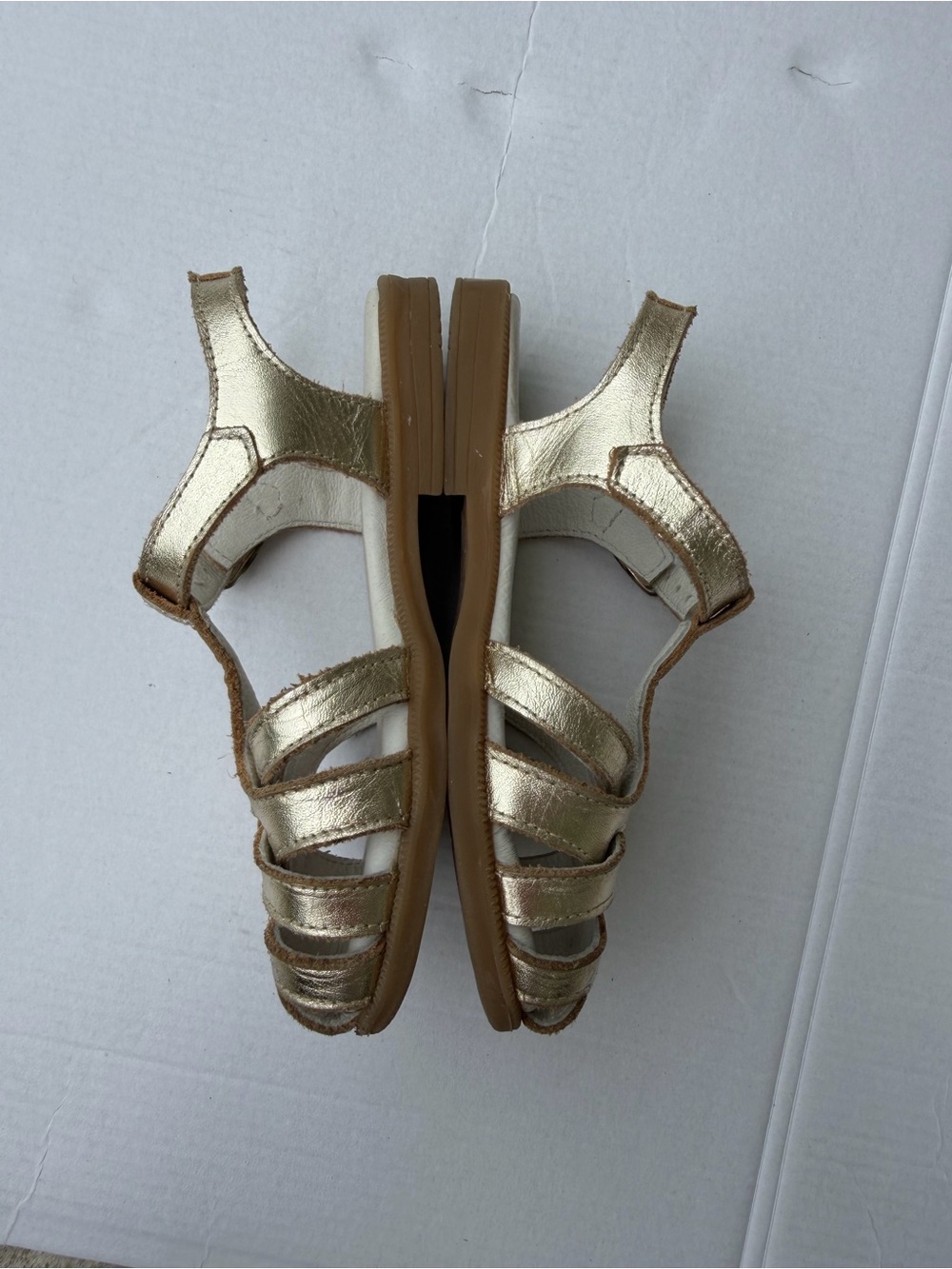 La Coqueta Sophia Sandal Metallic Gold Leather Girls Sandals | EU 26 - Picture 13 of 15